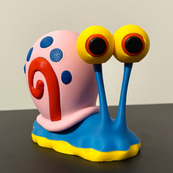SüngerBob Gary Salyangoz 3D Baskı Maketi - Kolay Montaj