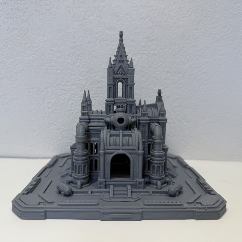 Siberpunk Katedral RGB LED Gece Lambası - 3D Baskı Dekor