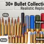 30+ Gerçekçi Mermi Koleksiyonu - 3D Baskı Mermi Replikaları
