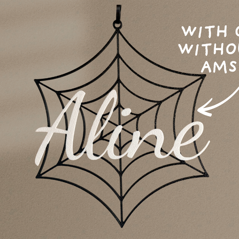 Kişiselleştirilebilir Örümcek Ağı Dekorasyonu - 3D Baskılı Duvar Süsü