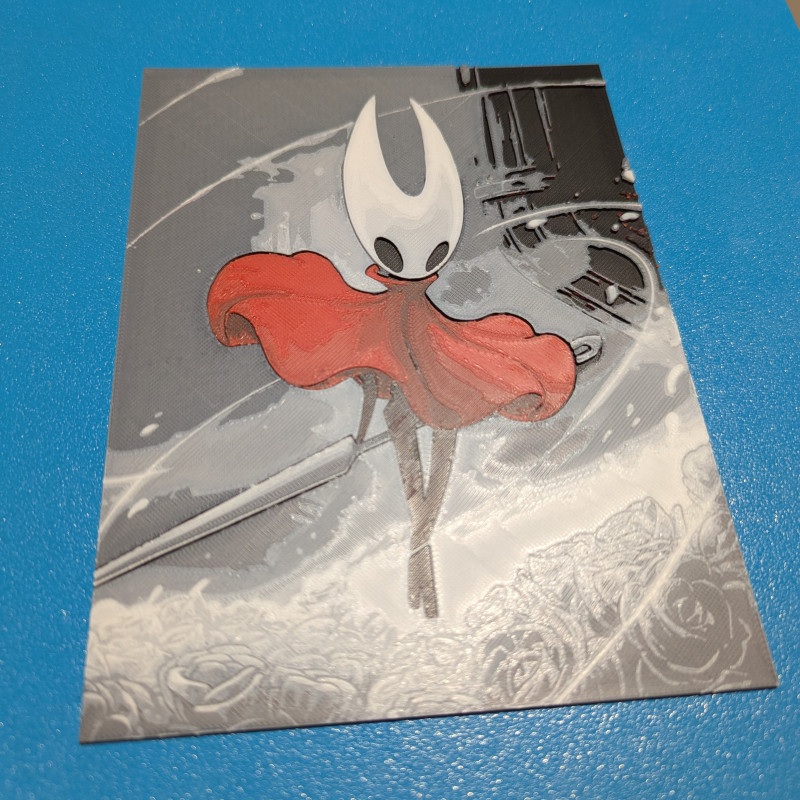 Hollow Knight Silksong Renkli 3D Baskı Duvar Sanatı - Hueforge Model