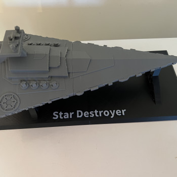 Star Wars Star Destroyer 3D Baskı Heykel - PLA Model