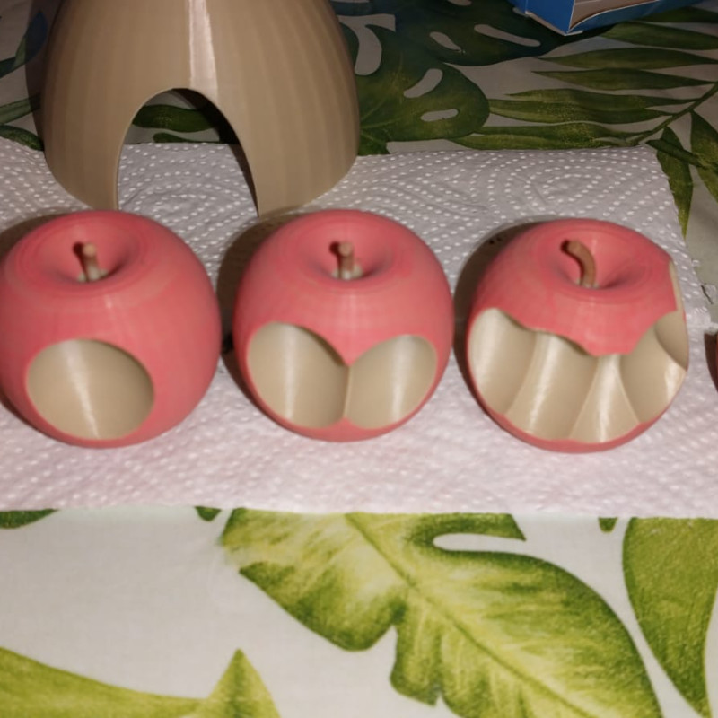 Eğitici Fare Elma 3D Baskı Modeli - Öğrenme ve Oyun Seti