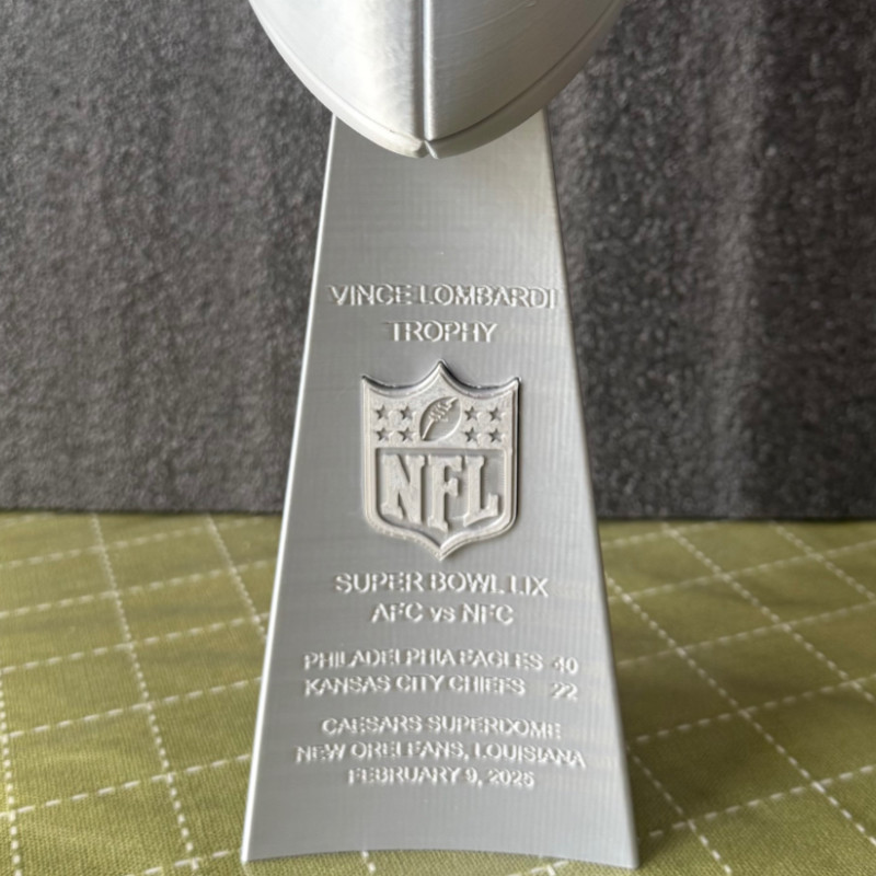 Özelleştirilebilir Super Bowl Kupası - 3D Baskı Spor Ödülü