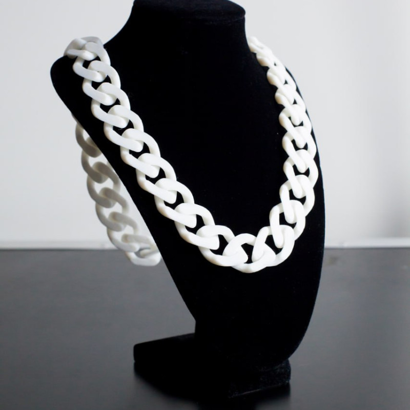 Küba Zincirli Kolye - 3D Baskı Modelleri S/M/L Boy Seçenekleri