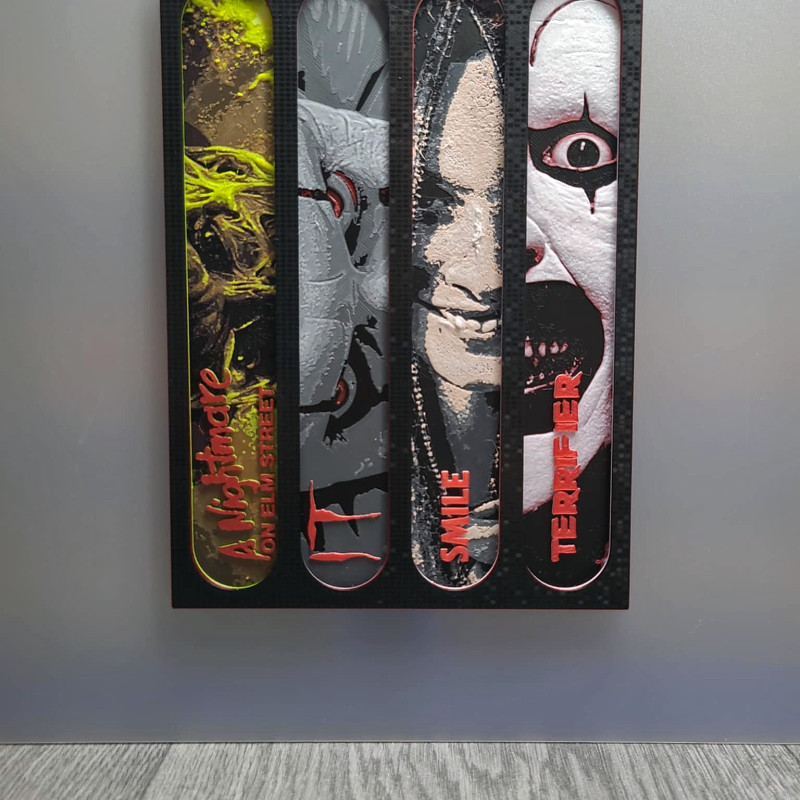 Korku Temalı 3D Baskılı Kitap Ayracı Seti - 4 Farklı Tasarım