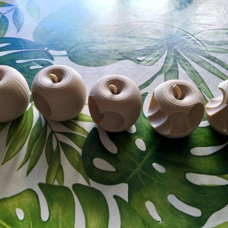 Eğitici Fare Elma 3D Baskı Modeli - Öğrenme ve Oyun Seti