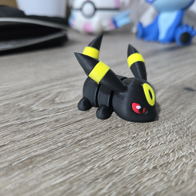 Flexi Umbreon 3D Baskılı Aksesuar ve Anahtarlık - Pokémon Koleksiyon