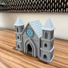 Gotik Kuş Evi Katedral - 3D Baskı Bahçe Dekoru