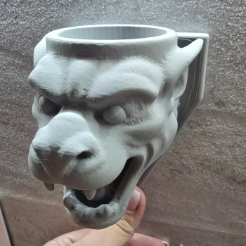 Gotik Gargül Mumluk - Katedral Tasarımı 3D Baskı Dekor