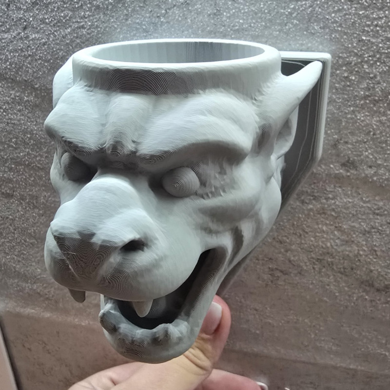 Gotik Gargül Mumluk - Katedral Tasarımı 3D Baskı Dekor