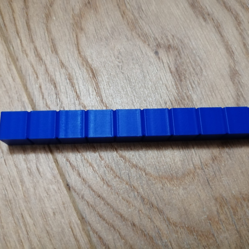 Çocuklar İçin Onluk Sistem Öğrenme Küpleri - 3D Baskı Matematik Eğitim Seti