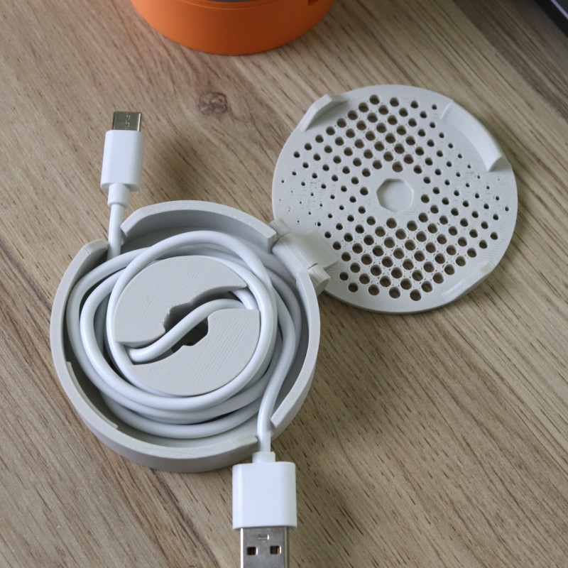 Manyetik Kablo Sarıcı - Taşınabilir Kablo Organizatör 3D Baskı