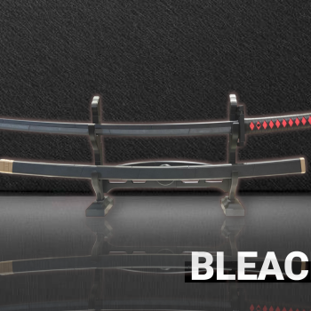 Bleach Ichigo Tensa Zangetsu 3D Baskılı Cosplay Katanası