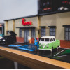 Chick-fil-A 1:64 Ölçekli 3D Baskı Diorama Seti - Mini Restoran Modeli