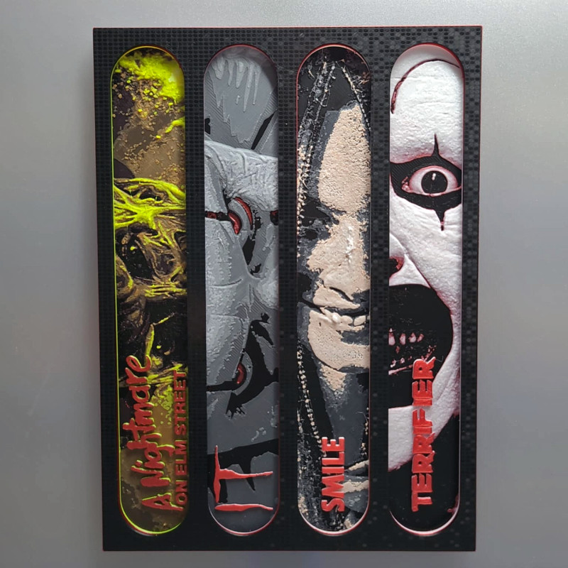 Korku Temalı 3D Baskılı Kitap Ayracı Seti - 4 Farklı Tasarım