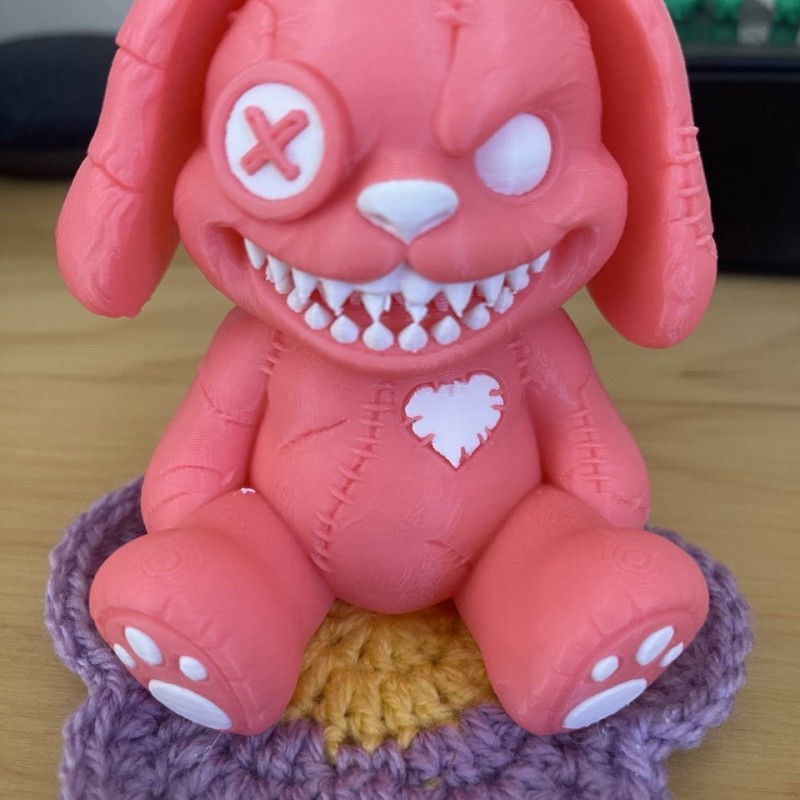 Korkunç Tavşan - Ürkütücü Sevimli 3D Baskı Figür