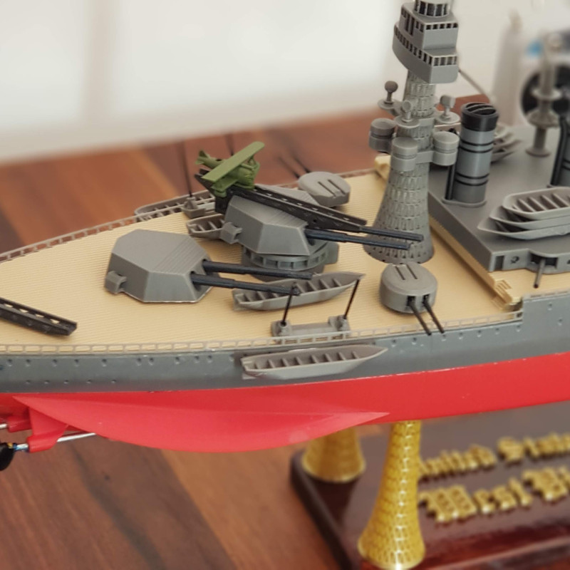 USS West Virginia 3D Baskılı Gemi Modeli - Tarihi Savaş Gemisi