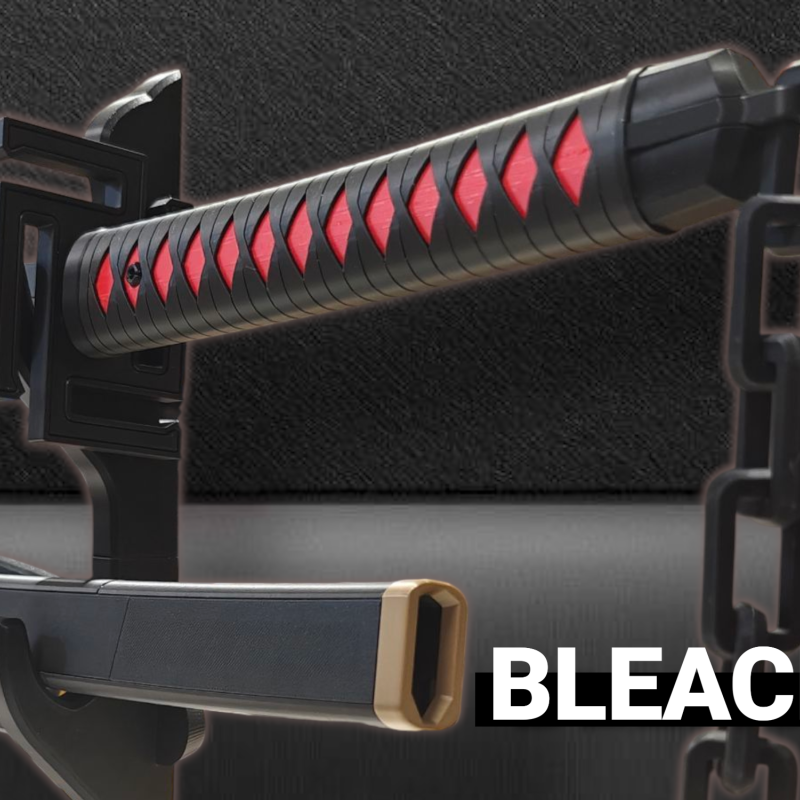 Bleach Ichigo Tensa Zangetsu 3D Baskılı Cosplay Katanası