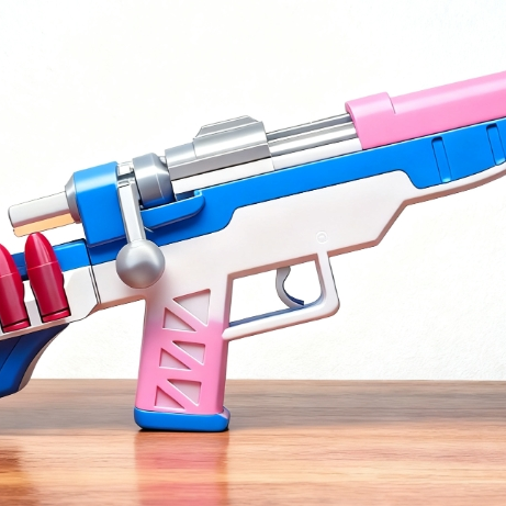 Fonksiyonel Bolt-Action Tüfek - 3D Baskılı Oyuncak Silah