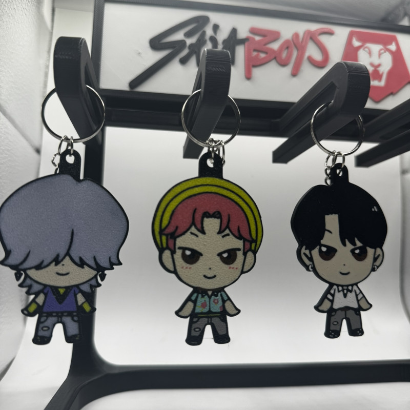 Kpop Demon Hunters Abby Saja Chibi Anahtarlık - 3D Baskı Koleksiyon Ürünü