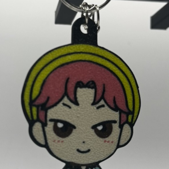 Kpop Demon Hunters Abby Saja Chibi Anahtarlık - 3D Baskı Koleksiyon Ürünü