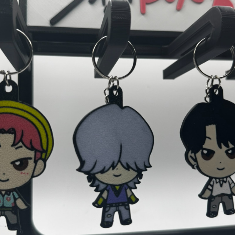 Kpop Demon Hunters Abby Saja Chibi Anahtarlık - 3D Baskı Koleksiyon Ürünü