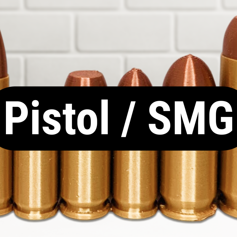 30+ Gerçekçi Mermi Koleksiyonu - 3D Baskı Mermi Replikaları