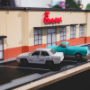 Chick-fil-A 1:64 Ölçekli 3D Baskı Diorama Seti - Mini Restoran Modeli