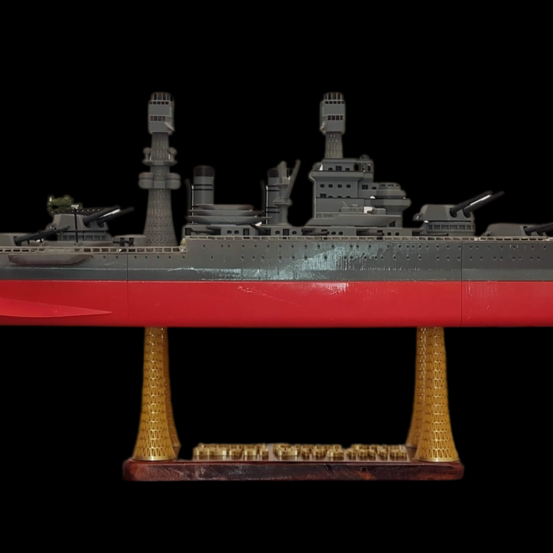 USS West Virginia 3D Baskılı Gemi Modeli - Tarihi Savaş Gemisi
