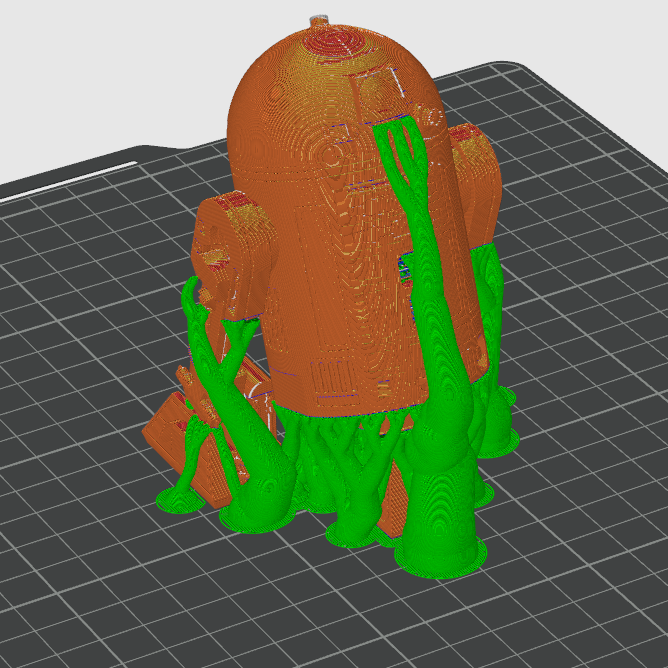 Star Wars R2D2 3D Baskı Robot Modeli - Koleksiyonluk