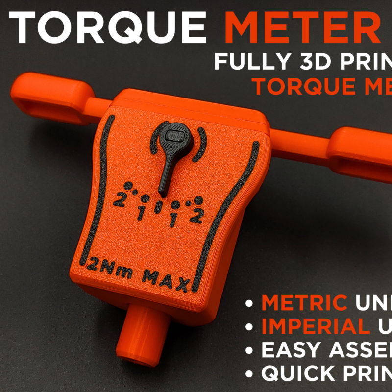 3D Baskı Tork Ölçer - Dijital Göstergeli El Aleti