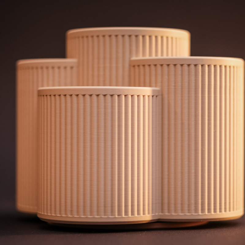 Dönen Masaüstü Organizatör - 3D Baskı Kalemlik ve Aksesuar Düzenleyici