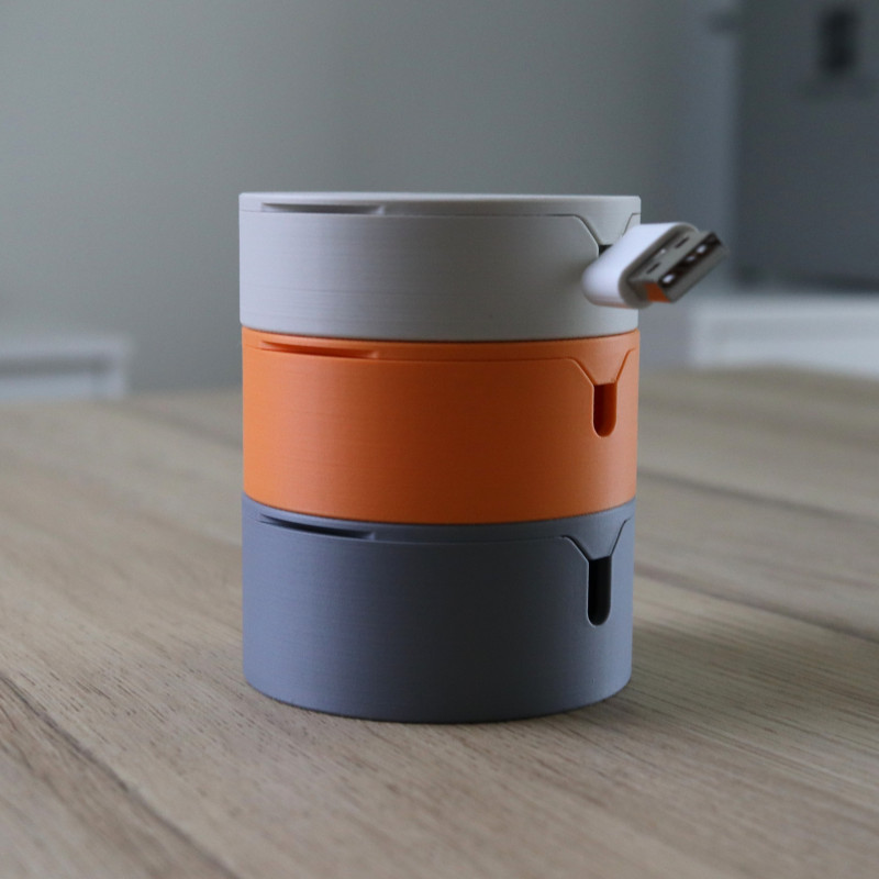 Manyetik Kablo Sarıcı - Taşınabilir Kablo Organizatör 3D Baskı