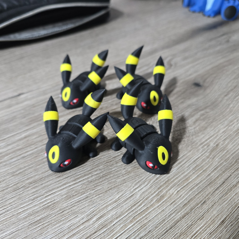 Flexi Umbreon 3D Baskılı Aksesuar ve Anahtarlık - Pokémon Koleksiyon