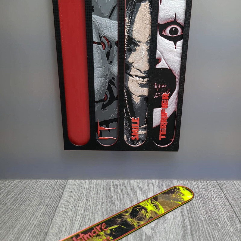 Korku Temalı 3D Baskılı Kitap Ayracı Seti - 4 Farklı Tasarım