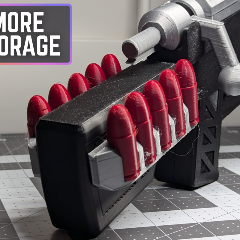 Fonksiyonel Bolt-Action Tüfek - 3D Baskılı Oyuncak Silah