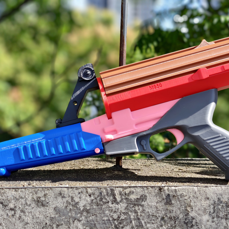 Calico M-950 Su Tabancası Oyuncak - 3D Baskılı Su Savaş Silahı