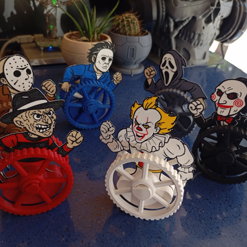 Halloween Film Karakterleri Denge Oyuncakları Seti - 3D Baskı