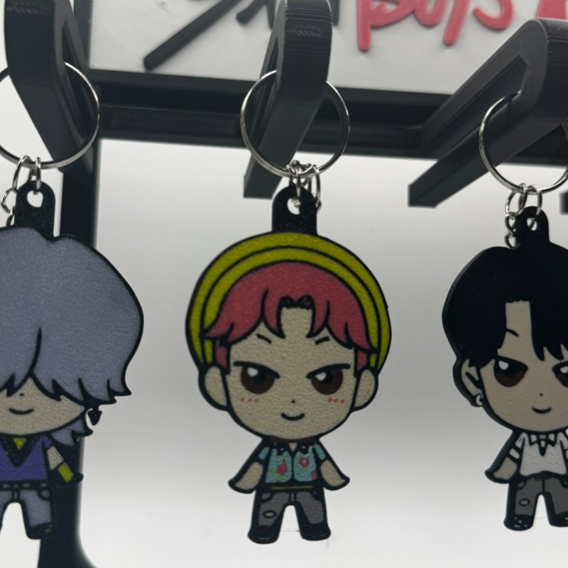 Kpop Demon Hunters Abby Saja Chibi Anahtarlık - 3D Baskı Koleksiyon Ürünü