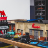 Chick-fil-A 1:64 Ölçekli 3D Baskı Diorama Seti - Mini Restoran Modeli