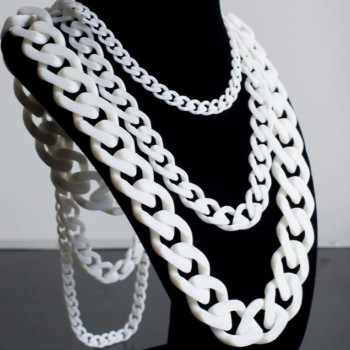 Küba Zincirli Kolye - 3D Baskı Modelleri S/M/L Boy Seçenekleri