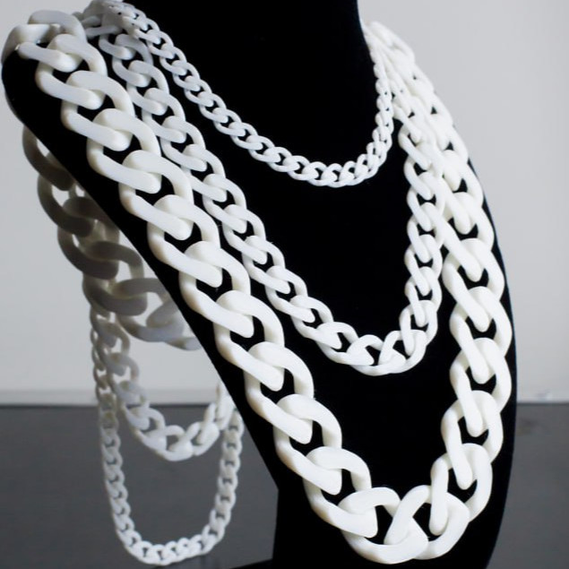 Küba Zincirli Kolye - 3D Baskı Modelleri S/M/L Boy Seçenekleri