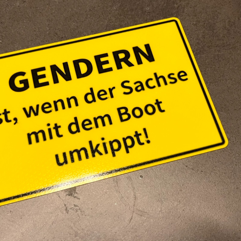 Eğlenceli Cinsiyet İşareti - 3D Baskılı Dekoratif Tabela