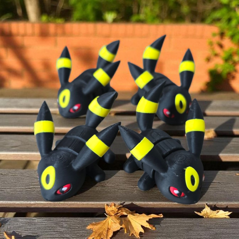 Flexi Umbreon 3D Baskılı Aksesuar ve Anahtarlık - Pokémon Koleksiyon