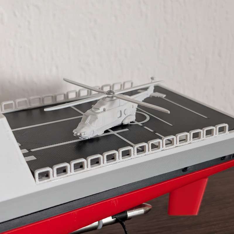 CyberBrick F126 Fırkateyn RC 3D Baskılı Model - Tam Fonksiyonel