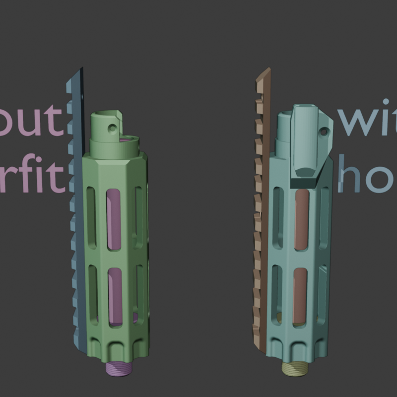 AAP-01 Airsoft Namlu Kiti - PLA CF Özel Tasarım 3D Baskı AAP-01 Airsoft Namlu Kiti - PLA CF Özel Tasarım 3D Baskı