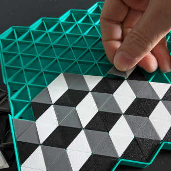 Üçgen Bulmaca Puzzle - 3D Baskı Eğitici Oyuncak