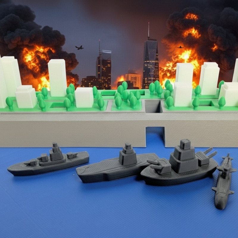 Kaiju Savunma Savaş Gemisi 3D Baskı Strateji Oyunu