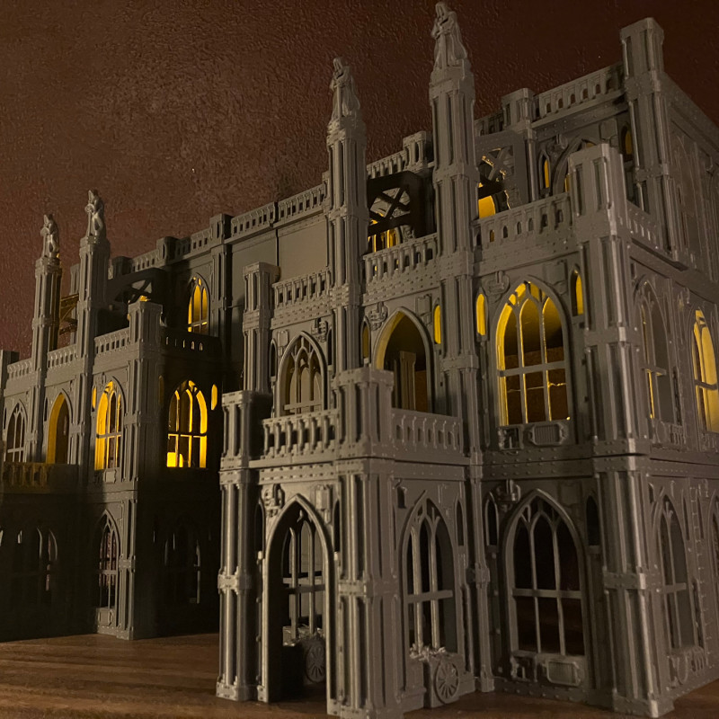 İmparatorluk Sarayı Savaş Oyunu Terrain 3D Baskı Maketi